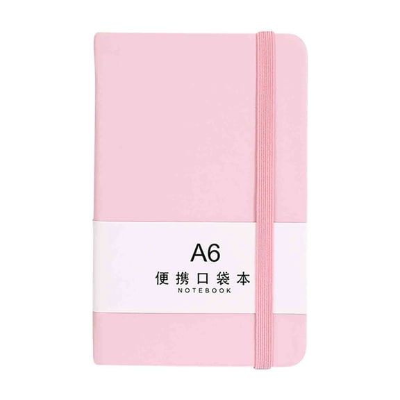 KTFgvq A6 Notebook, Horizontal Layout, Thick Paper, Smooth Writing, Office Journal, Daily Planner, Sketchbook, Pink
