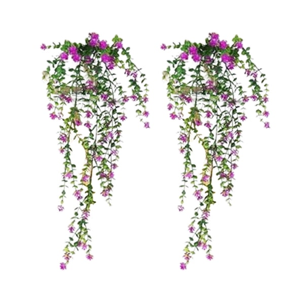 KTFgvq Artificial Hanging Vines, Lifelike Greenery Potted Foliage, Artificial Chlorophytum Flowers, Enhance Home Decor for Bookshelf Windowsill