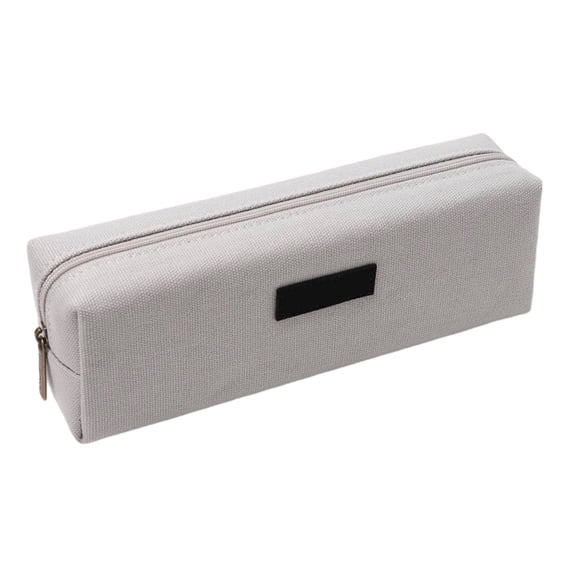 KTFgvq Canvas Pencil Case, Durable Fabric Construction, Slim Portable Profile, Organizing Writing Instruments for Daily Office Desktop