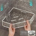 thumbnail image 1 of KTFgvq Clear Acrylic Corner Shelf Wall Mounted Bathroom Storage Rack for Shower Caddy Organization, Clear, 1 of 8
