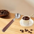 thumbnail image 1 of KTFgvq Coffee Measuring Spoon Stainless Steel Wooden Handle Baking Tea Scoop Kitchen Tool for Cooking and Brewing, Silver, 1 of 8