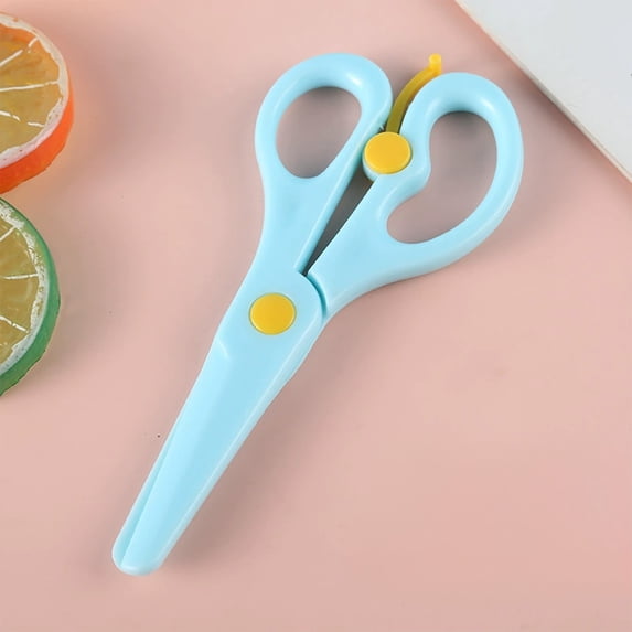 KTFgvq Craft Scissors, Reliable Design, Blunt Tips, Paper Cutting Tool for Office and Classroom Supplies, Blue