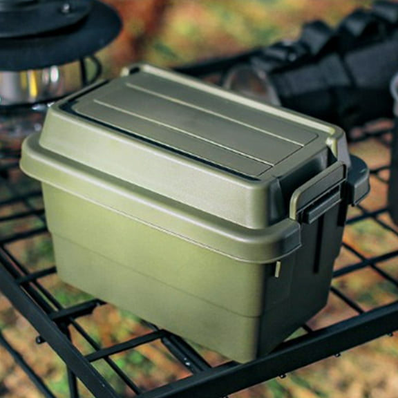 KTFgvq Desktop Organizer Box Portable Camping BBQ Tool Holder Condiment Bottle Storage for Outdoor Picnic, Green