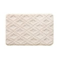 thumbnail image 1 of KTFgvq Diatomite Bath Mat, Quick Dry Floor Mat, Non Slip Rubber Backing, Absorbent Shower Mat for Bathroom Floor, White, 1 of 7