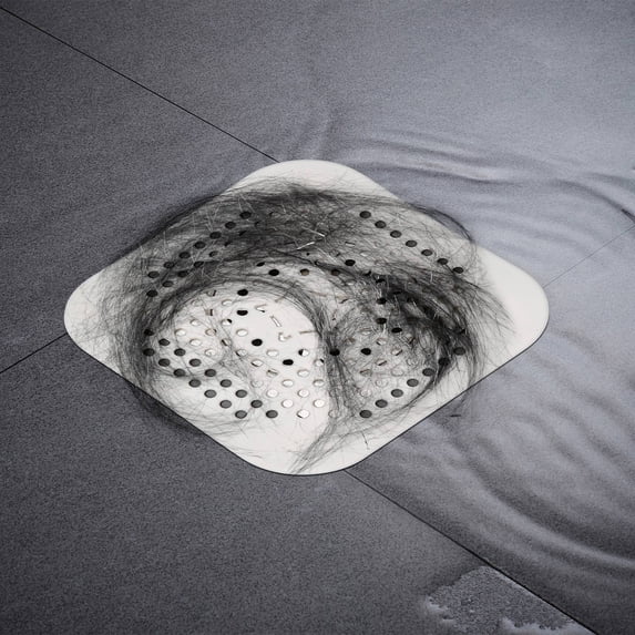 KTFgvq Drain Cover, Catcher, Sink Strainer, Easy Installation, for Kitchen Bathroom Shower, White