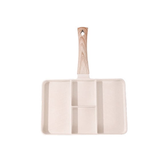 KTFgvq Frying Pan Four-Hole Omelette Griddle Breakfast Skillet Multi-Function Cookware for Home Kitchen, Multicolor