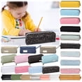 thumbnail image 1 of KTFgvq Handheld Multi-Functional Stationery Bag, Large Capacity Pencil Case with Front Zipper Pocket, Water-Resistant Oxford Cloth for Daily Use, 8.66" x 2.76" x 3.54" Gray, 1 of 6