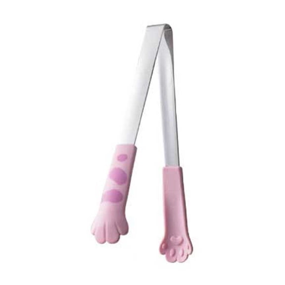 KTFgvq Kitchen Tongs, Claw Shape Design, Stainless Steel Construction, Secure Grip for Handling, Ideal for Food Preparation Tasks, Pink