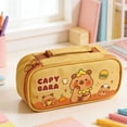 thumbnail image 1 of KTFgvq Large Capacity Pencil Case, Multi-Functional Stationery Bag for, Cute High-Appearance Pen Box, Keeps Supplies Organized, 8.27", 1 of 7