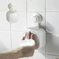 thumbnail image 1 of KTFgvq Manual Soap Dispenser, Wall Mounted with Suction Cups, No Drilling Installation, for Bathroom and Kitchen Sink, White, 1 of 7