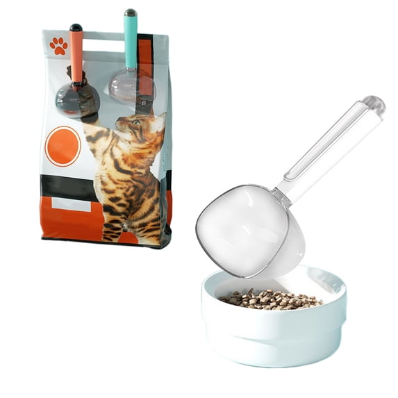 KTFgvq Pet Food Container with Clip Seal Airtight Storage for Dry Kibble Organizing Kitchen Pantry, White