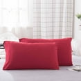 thumbnail image 1 of KTFgvq Pillow Protector Cover Breathable Soft Fabric Washable for Bedroom Home, Red, 1 of 9