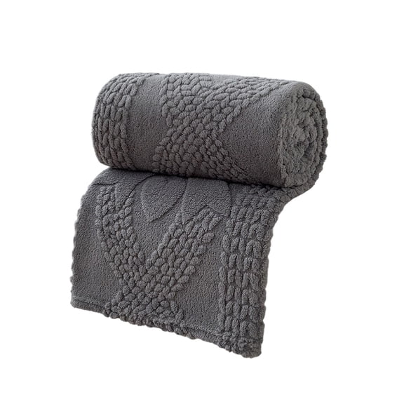 KTFgvq Raschel Blanket, Soft Thick Double Layer, Cozy Warmth, Good for Bed Sofa Lounging, Multicolor