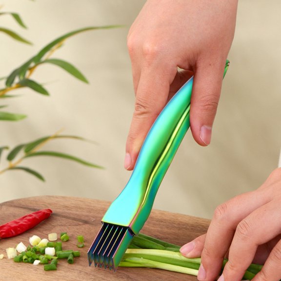 KTFgvq Shred Tool, Stainless Steel, Efficient Vegetable Cutter, Quick Slicing and Dicing Tool for Kitchen Food Prep, Green