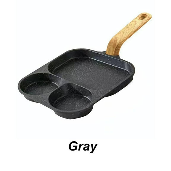 KTFgvq Split Frying Pan Set, Nonstick Cookware, Easy Clean Surface, Versatile Kitchen Tool for Home Cooking, Gray