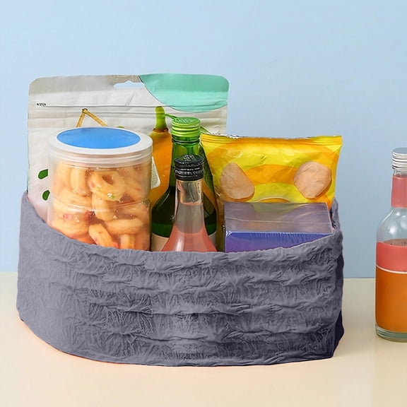 KTFgvq Stretchable Shopping Bag Expandable Reusable Foldable for Groceries Travel Storage, Gray