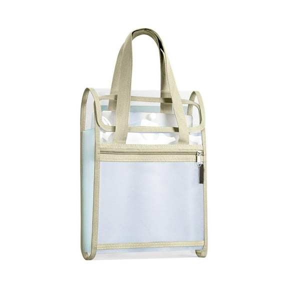 KTFgvq Vertical Paper Storage Organ Bag, Portable Handled File Organizer, Expandable Document Holder for Office Desk Organization, Yellow