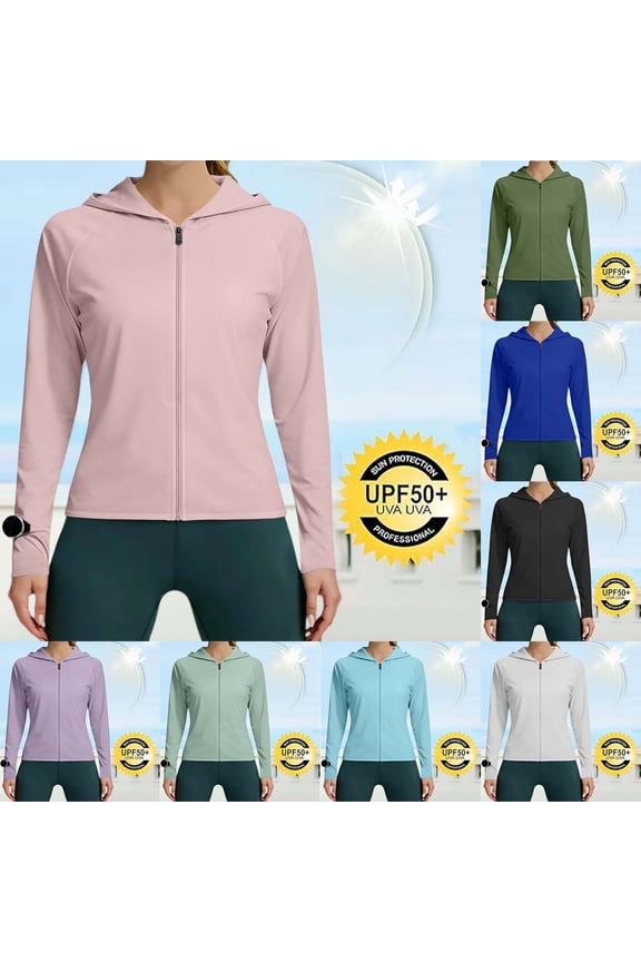 Women's Sports Hooded Zip-Up Track Jacket, Slim Fit Running Coat, Activewear Training Top for Casual Workout, Pink M