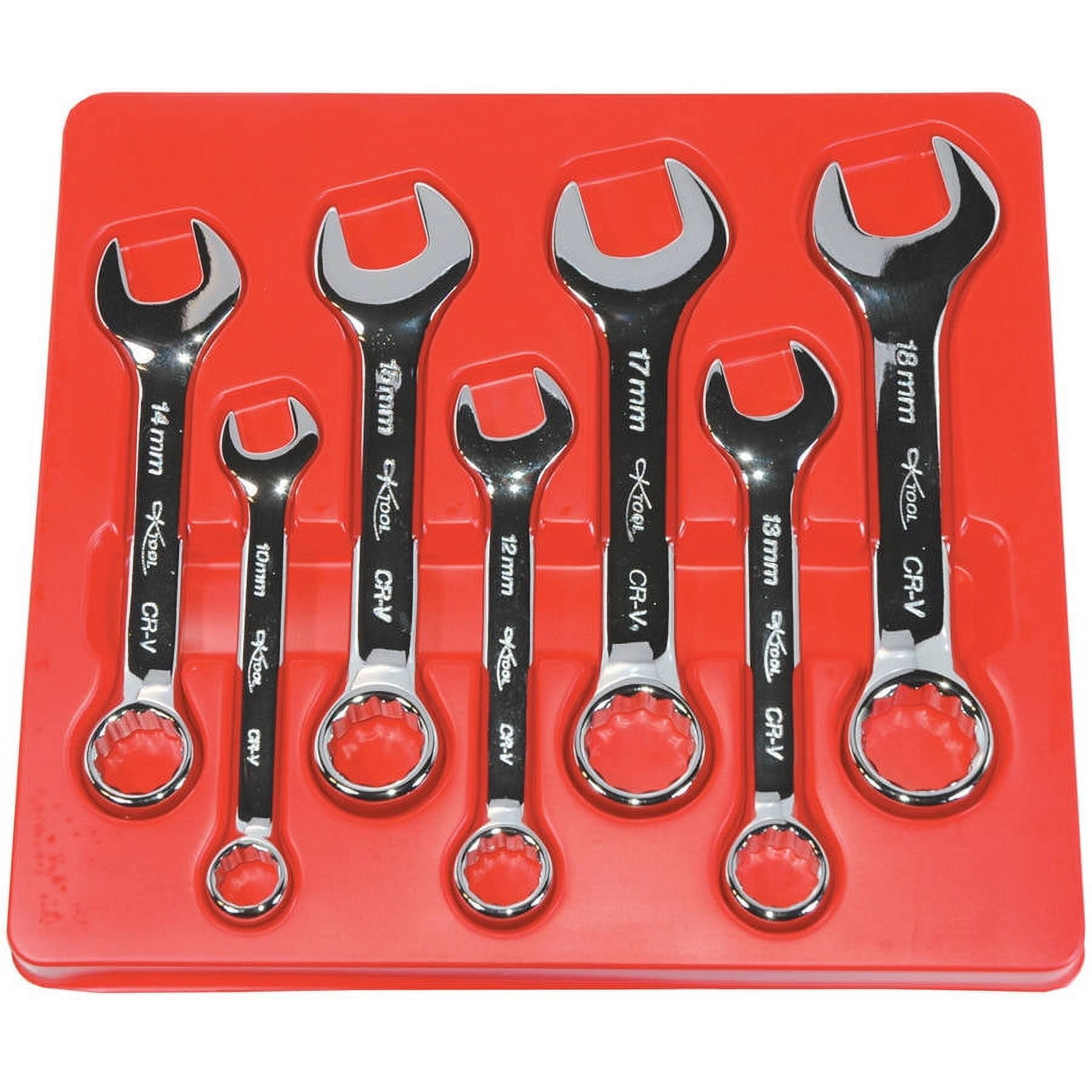 KTI Combination Wrench Set, Metric