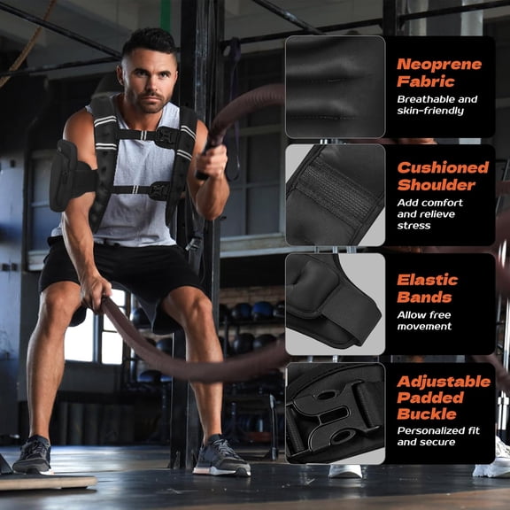 KTINNEAD Weighted Vest for Women Men, 8lb/12lb/16lb/20lb Weighted Running Vest with Reflective Stripe, Detachable Phone Pouch for Workout, Walking, Strength Training, Weight Loss, Fitness, Jogging