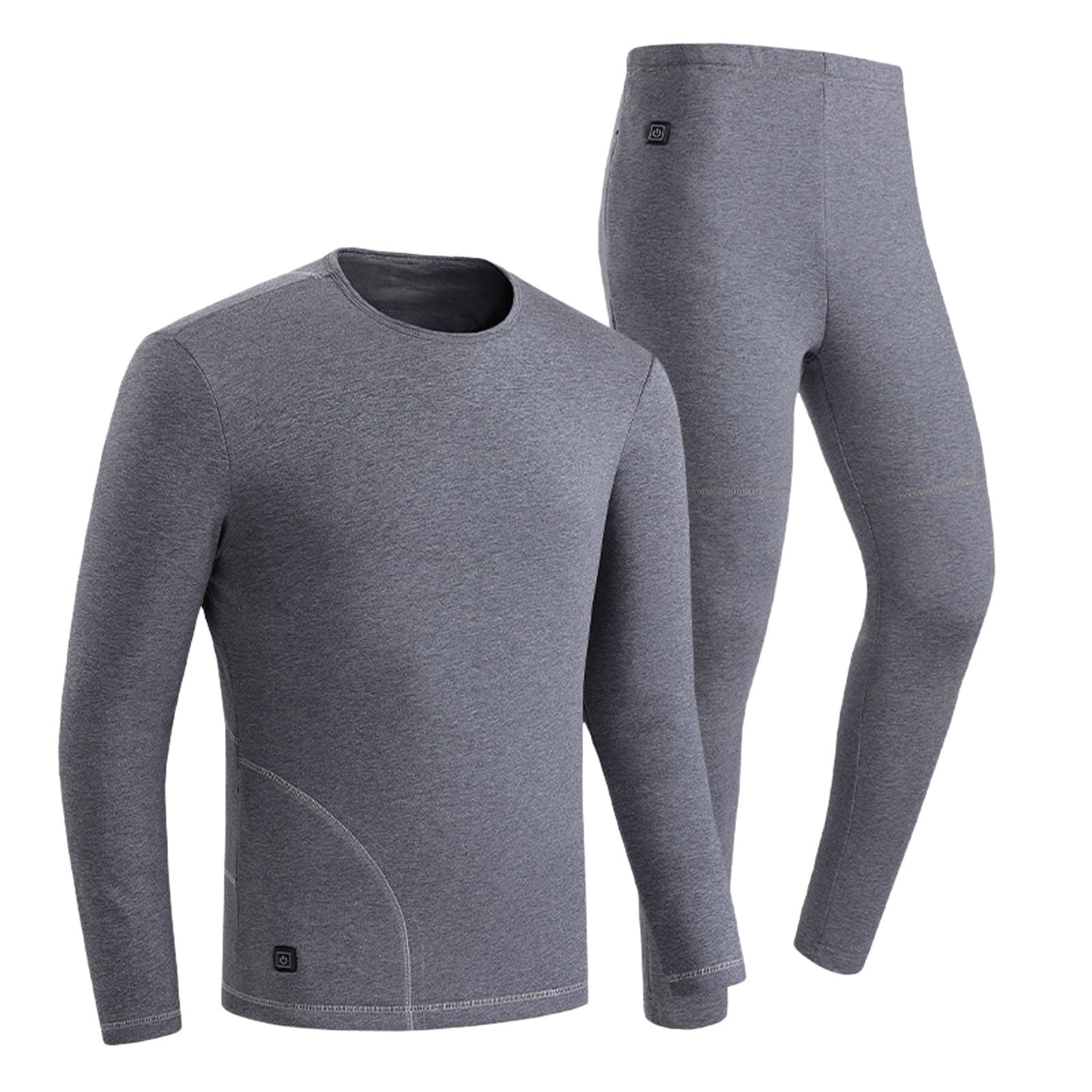 KTJTDRVH Comfortable Nightwear Mens Cotton Plush Thermal Underwear Set ...