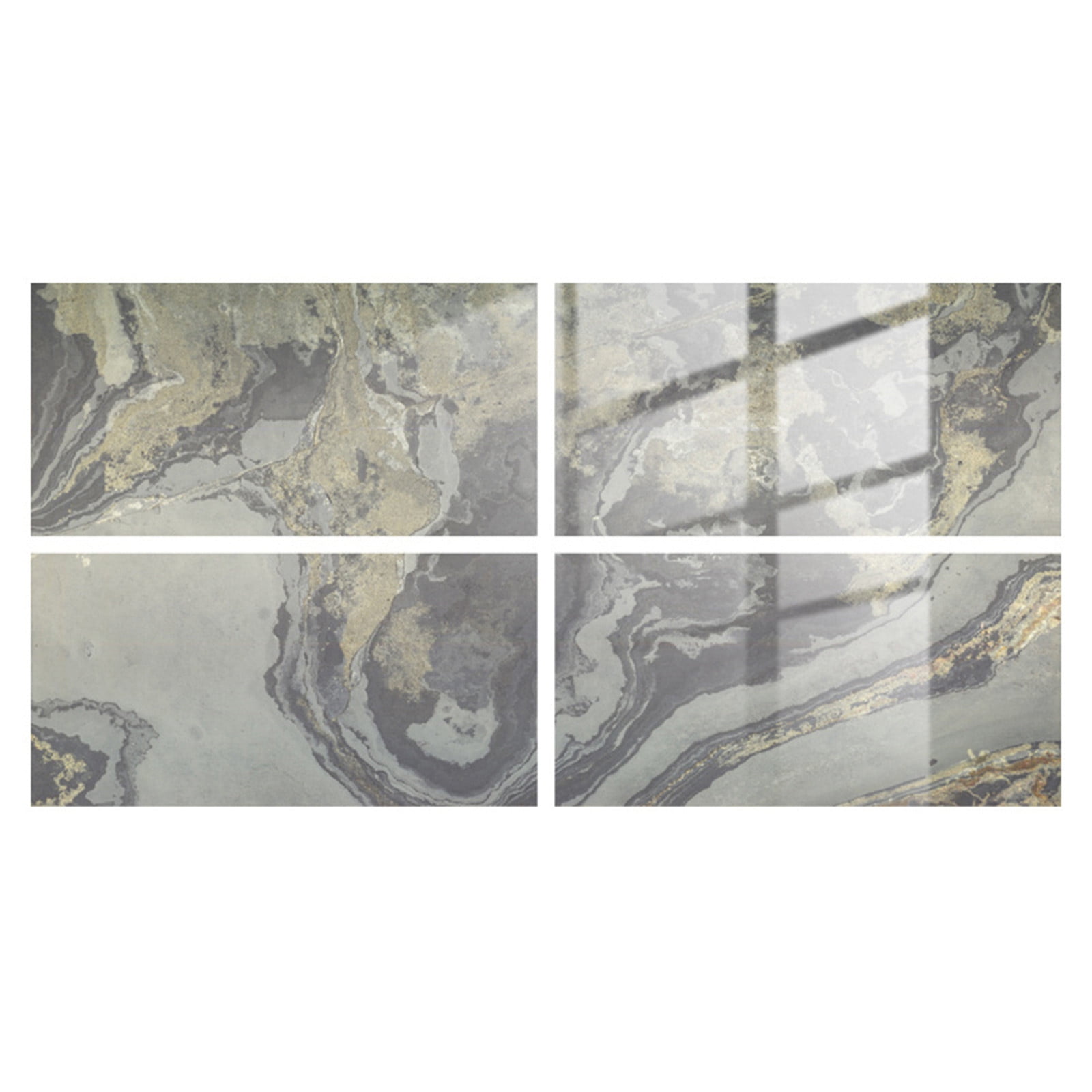 KTJTDRVH Headboard Decoration 4Pcs Peel And Stick Rock M Arble Pattern