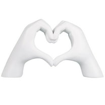 KTJTDRVH Sculpture Decorations Surprise Gift Heart Hands Sculpture Decor Bookshelf Table Modern Love Heart Hands Statues Boho Home Decor Accessories Suitable For All Parts Of The Room