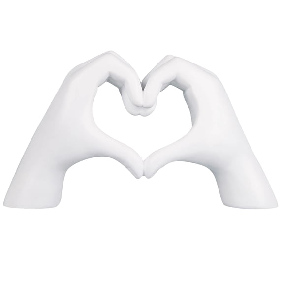 KTJTDRVH Sculpture Decorations Surprise Gift Heart Hands Sculpture Decor Bookshelf Table Modern Love Heart Hands Statues Boho Home Decor Accessories Suitable For All Parts Of The Room