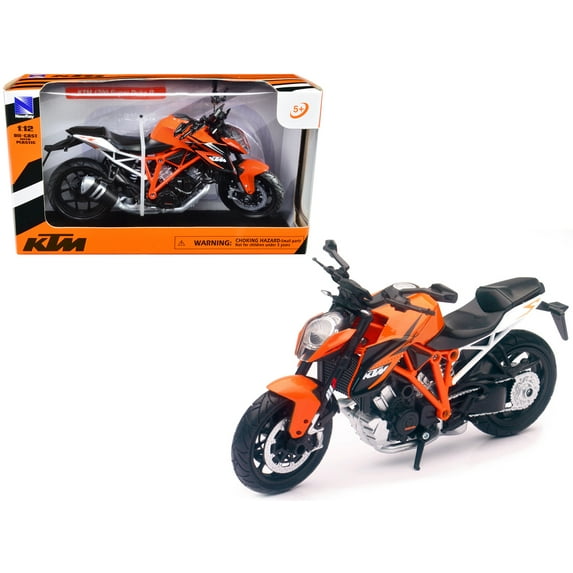 KTM 1290 Super Duke R Motorcycle Orange 1/12 Diecast Model by New Ray