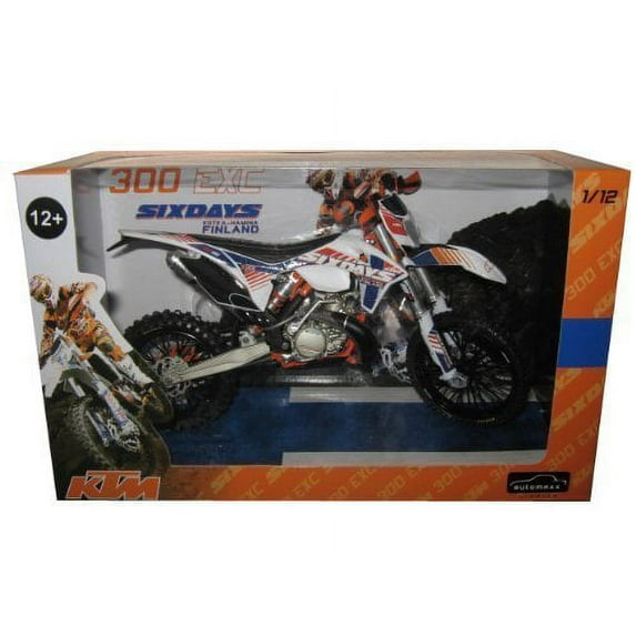 KTM 300 EXC Dirt Bike 6 Days Kotka-Hamina Finland Motorcycle Model 1/12 by Automaxx 603701 by Buengna