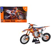 KTM 450 SX-F #2 Cooper Webb Red Bull KTM Factory Racing SuperCross 1/6 Diecast Model by New Ray