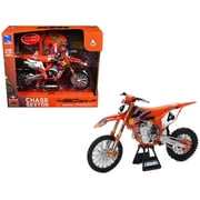 KTM 450 SX-F Motorcycle #4 Chase Sexton Red Bull KTM Factory Racing 1/12 Diecast Model by New Ray