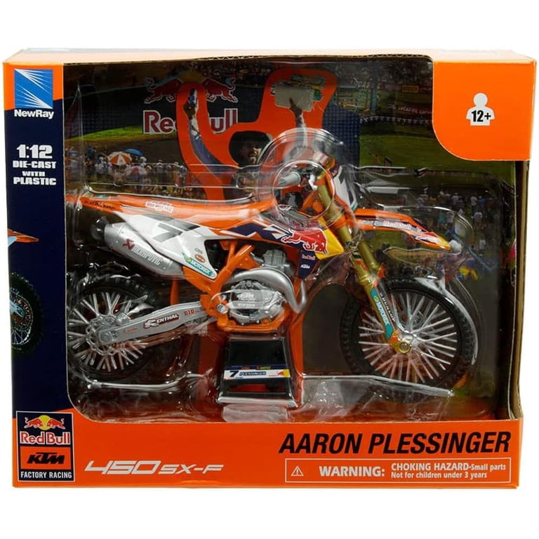 New Ray KTM 450 SX-F Diecast Scale Dirt Bike, #7 Aaron Plessinger