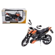 KTM 690 Duke Orange and Black 1/12 Diecast Motorcycle Model by Maisto