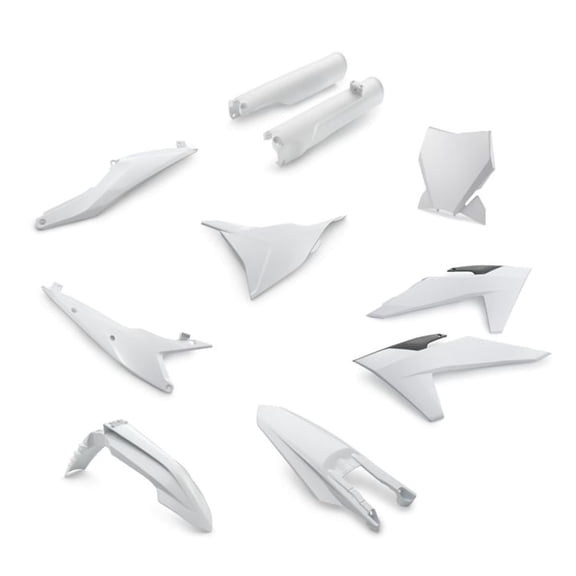 KTM AG KTM Plastic Parts Kit (SX/XC) (125-450) (2023+) (White) - 00010000367K