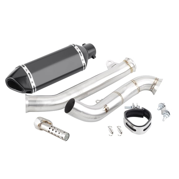 For KTM DUKE 690 2013 2014 2015 2016 2017 2018 2019 Modified Escape Motorcycle Exhaust Muffler Link Pipe 51MM Slip-on Tube System Compatible with Original Parts