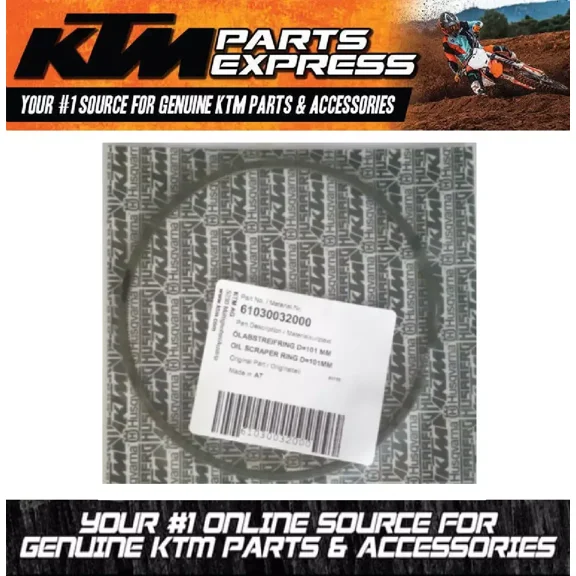 KTM PISTON OIL SCRAPER RING D=101MM 990 ADVENTURE SUPER DUKE R S T 61030032000