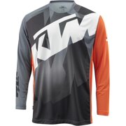 KTM Pounce Motocross and Offroad Grey/Orange Jersey Medium