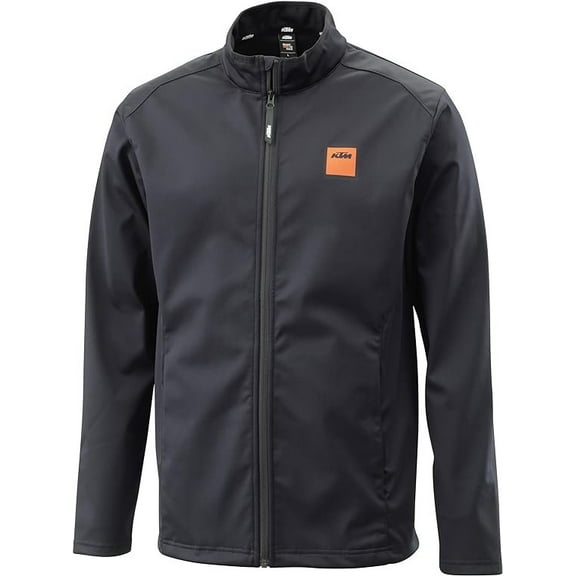 KTM Pure Softshell Long-Sleeve Windproof Mens Black Jacket Large