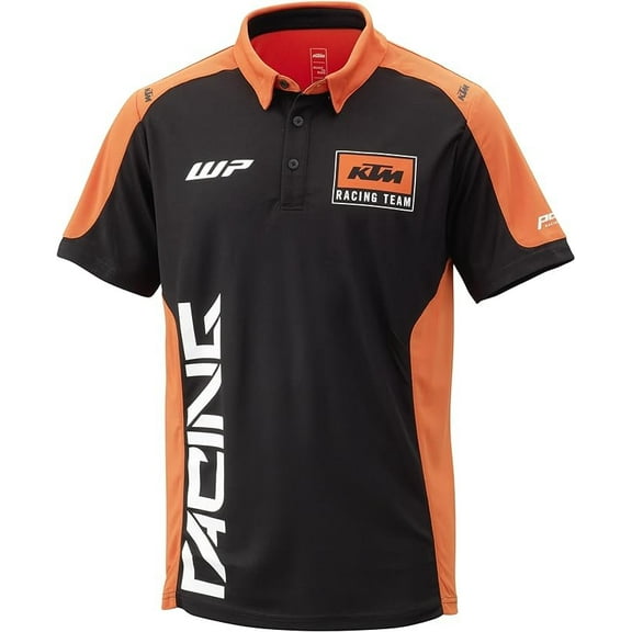 KTM Racing Team Polo Shirt Medium Orange/Black
