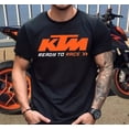 thumbnail image 1 of KTM Ready to Race T-shirt Black Unisex racing fan gift, 1 of 2