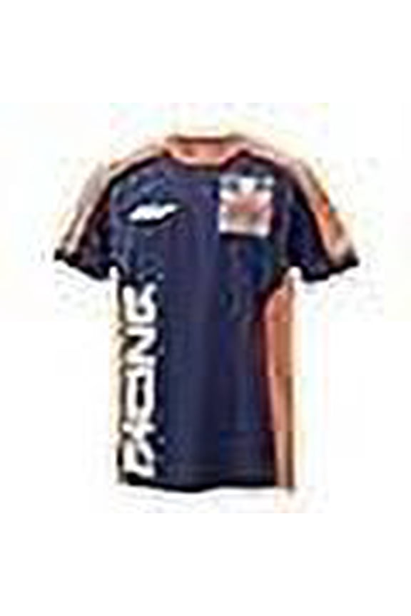 Red Bull Racing Team Replica Team Tee T-Shirt Medium Orange/Navy B0CQ3Y6322