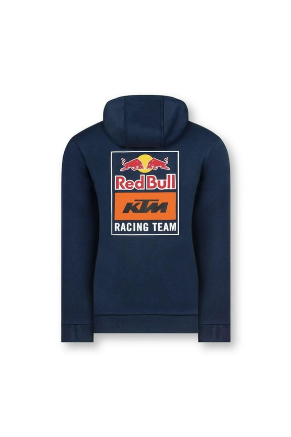 KTM Women Backprint Zip Hoodie S Navy and Orange