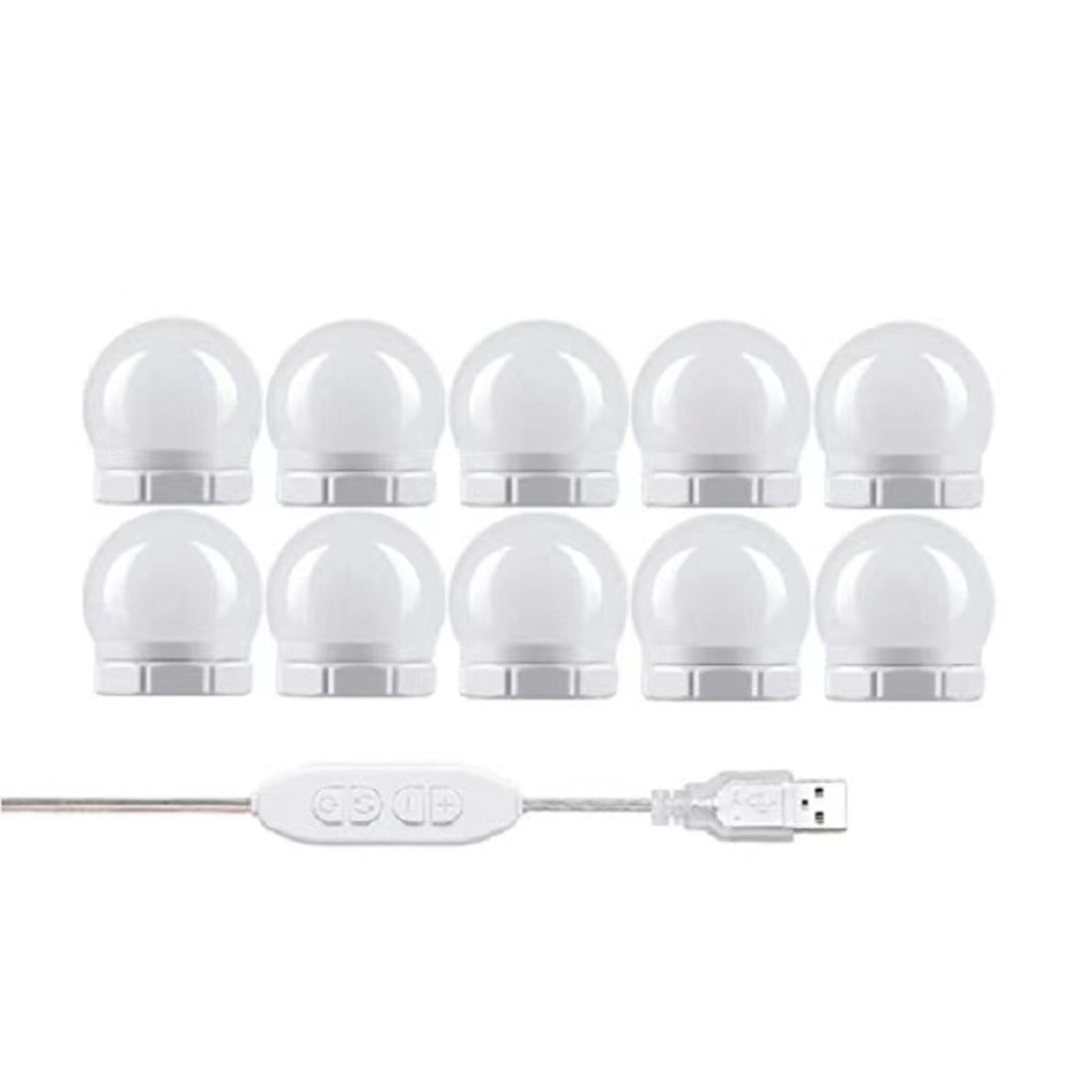 Clearance Led Vanity Lights Strip Kit, With 10 Dimmable Light Bulbs For