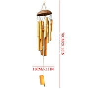 KTMGM Natural Bamboos Outdoor Vintage Wind Chime DIY Homestay Hotel Door And Window Decoration Wind Chime