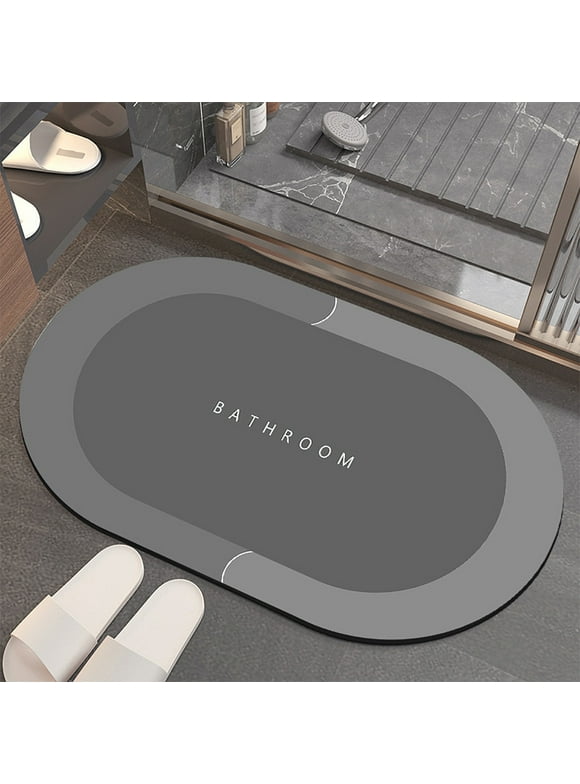 KTMGM Super Absorbent Floor Mat Bathroom Absorbent And Quick-Drying Carpet Floor Mats Door Bathroom Non-Slip Floor Mats 19.7x31.5inch