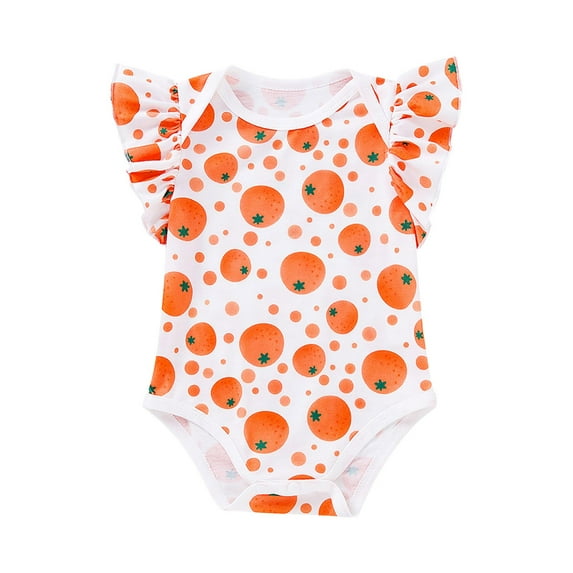 KTMKH Baby Girls And Boys Flying Sleeve Born To Crawl Off Roading Cute Infant Bodysuit Baby Romper For 9-12 Months