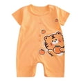 thumbnail image 1 of KTMKH Baby Girl Boy Outfit Children Boys Girls Cartoon Romper Short Sleeve Cute Animals Jumpsuit Clothes Onesie Bodysuit Jumpsuit For 3-6 Months, 1 of 3