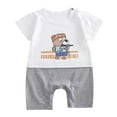 thumbnail image 1 of KTMKH Infant Children Baby Boys Girls Cartoon Romper Short Sleeve Cute Animals Jumpsuit Outfits Clothes For 3-6 Months, 1 of 3