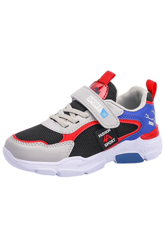Kids new Fashion Sneakers Boys Sports Mesh Surface Shoes Athletic Walking Shoes Lightweight Breathable Shoes For Little/Big Kid Casual Sports Shoes size 5-5.5 Years